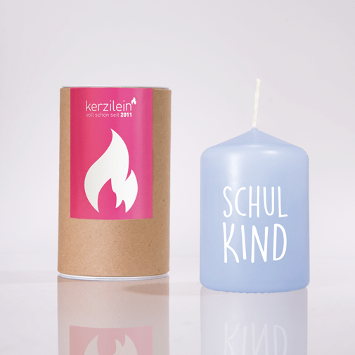 Flämmchen Schulkind blau