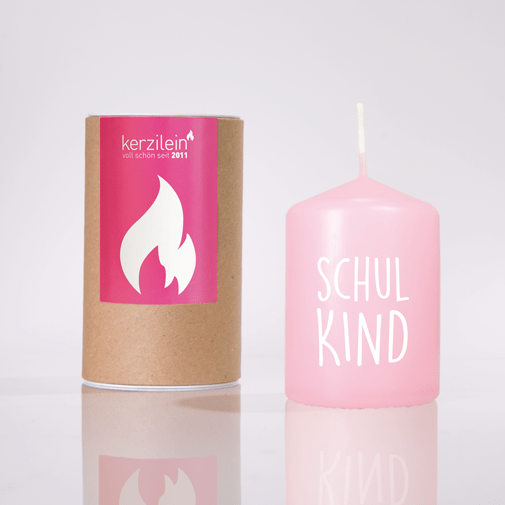 Flämmchen Schulkind rosa