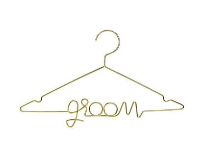 Kleiderbügel aus Metall gold Groom