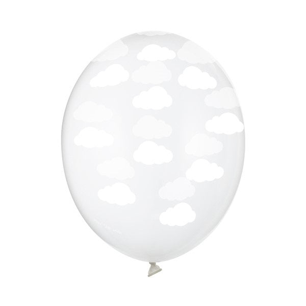 Luftballons Wolken weiß