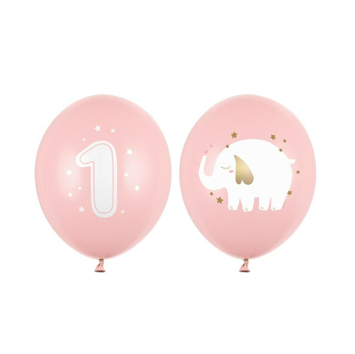 Luftballons erster Geburtstag rosa