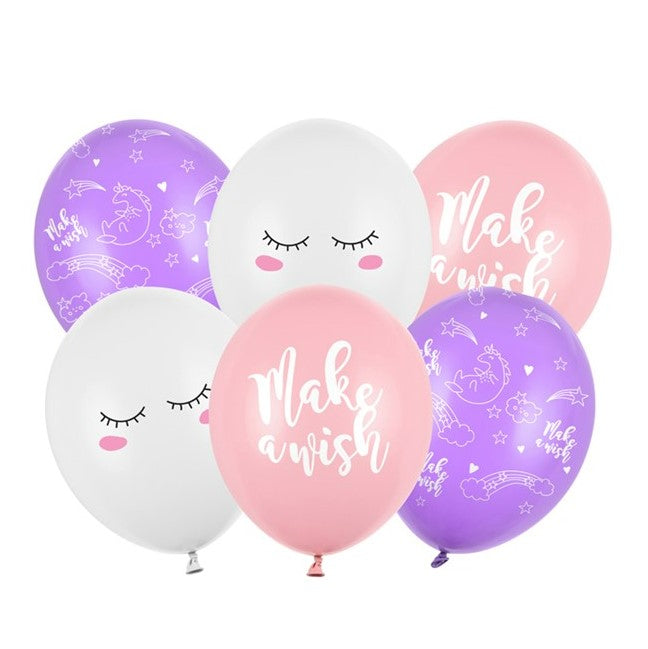 Luftballon Set gemischt make a wish