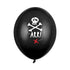 Luftballon schwarz mit Piratenmotiv