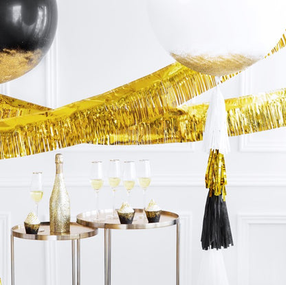 Party Folien Vorhang gold