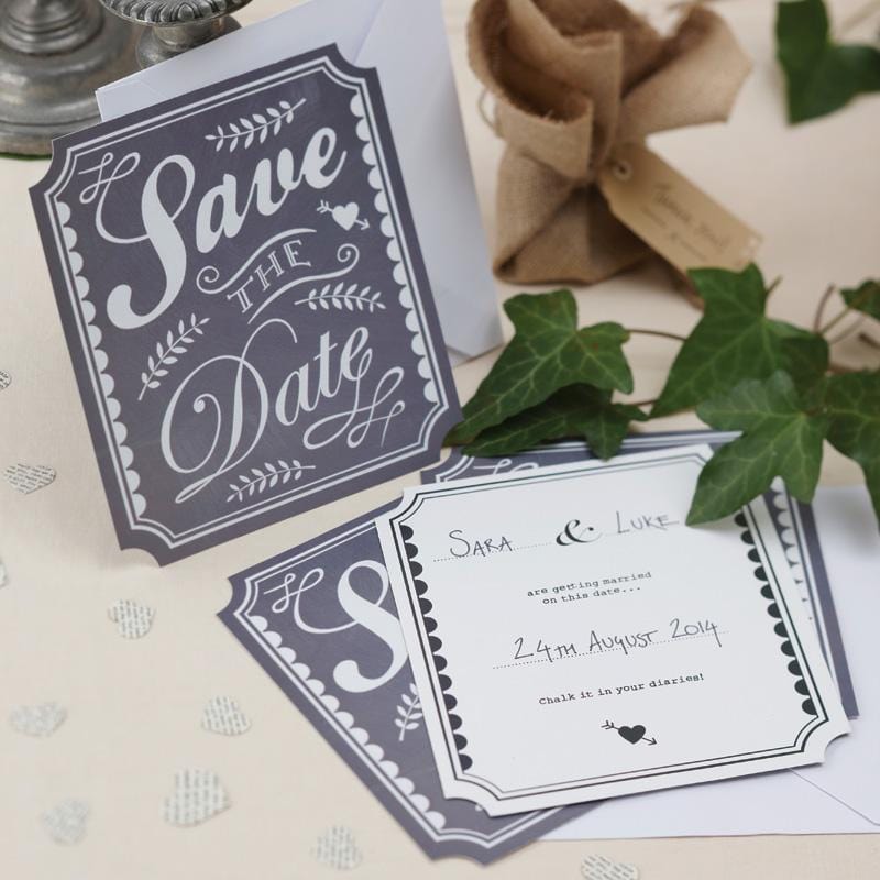 Save The Date Karten Vintage Hochzeit