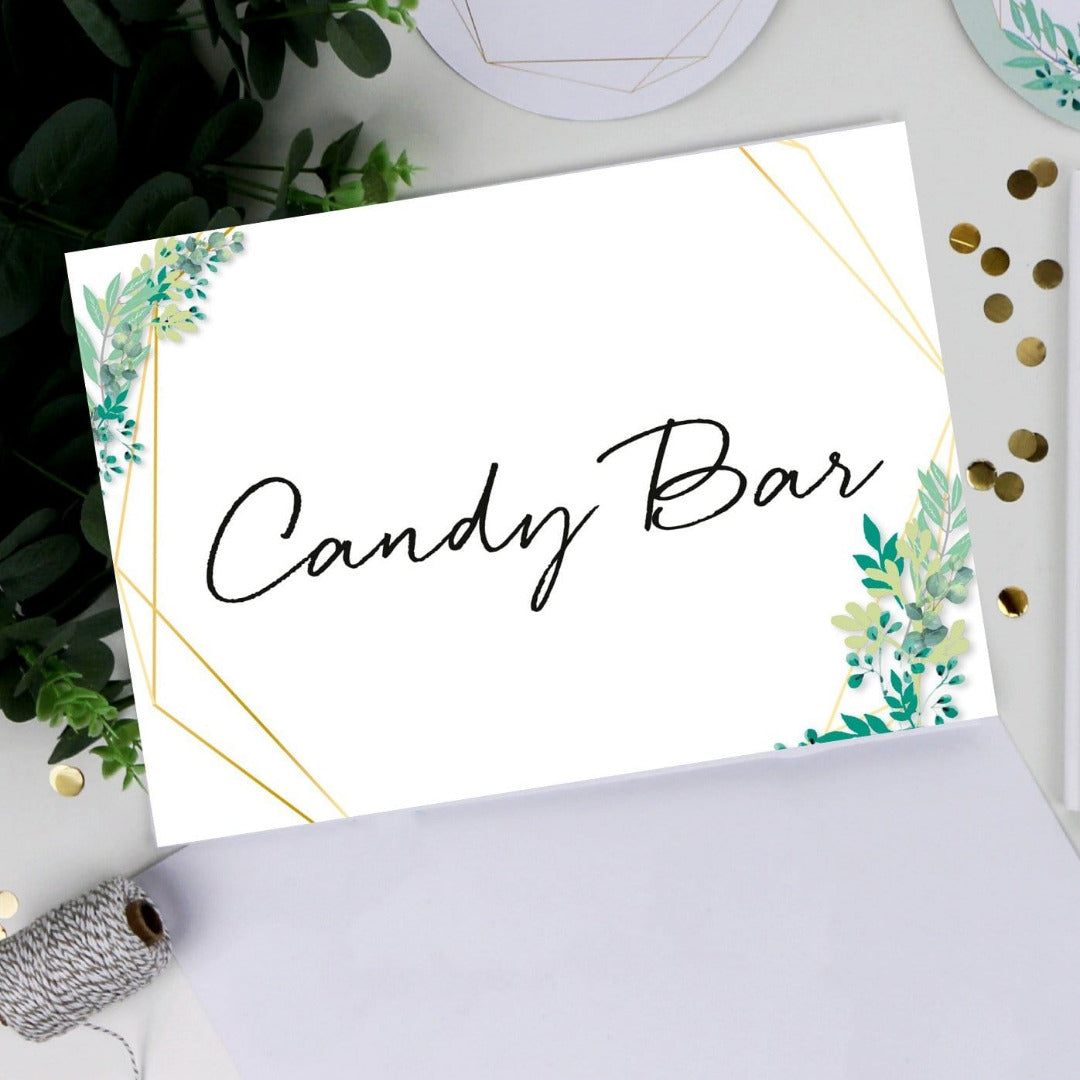 Schild Candy Bar Blaetterliebe