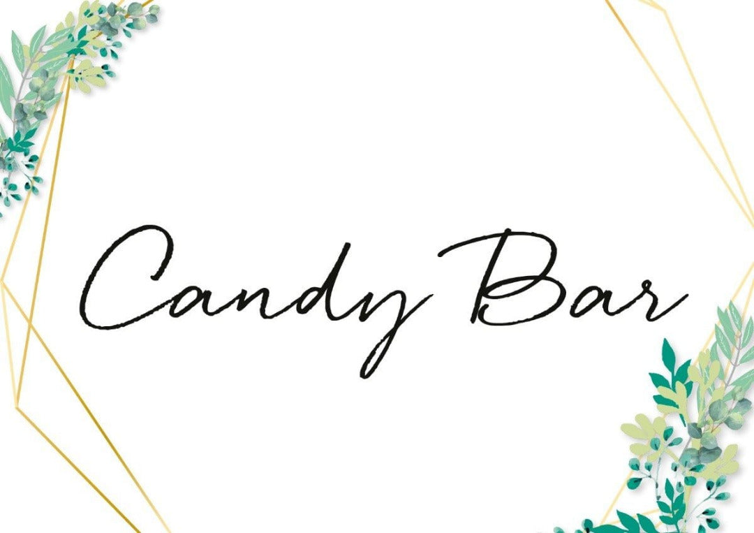 Schild Candy Bar Blaetterliebe Hochzeitsdeko