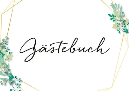 Schild Gaestebuch Blaetterliebe Hochzeitsdeko