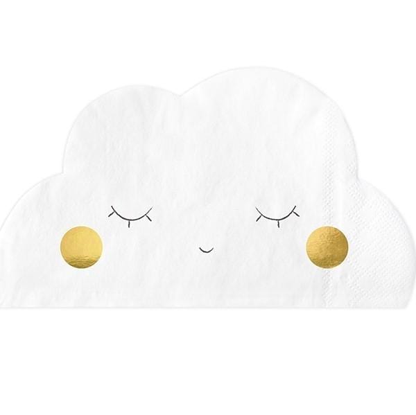 Servietten Wolke mit Gesicht