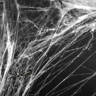 Spinnennetz weiß für Halloween
