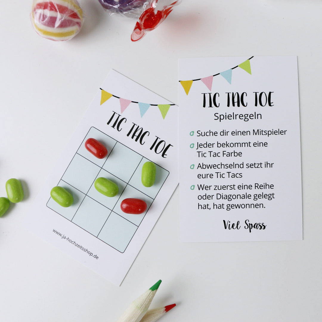 Tic Tac Toe Gastgeschenk Spiel Kinder