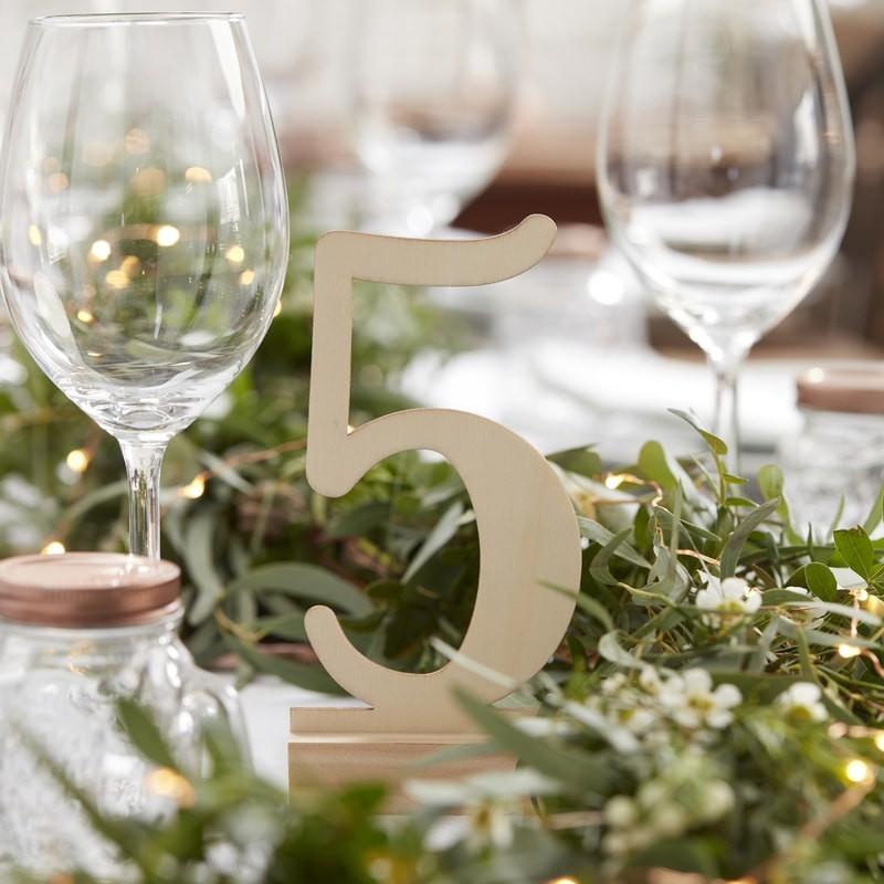 Stilvolle Tischnummern für Deine Hochzeit – Ja-Hochzeitsshop
