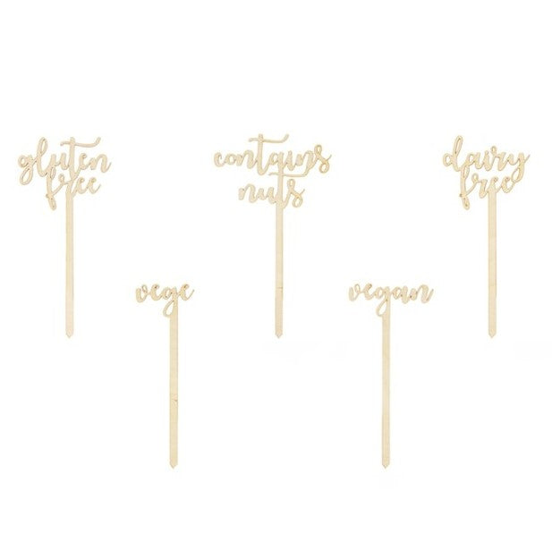 Tortenstecker Set vegan und glutenfrei