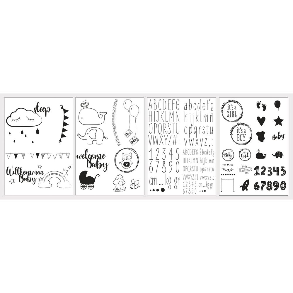 Transferpapier mit Vorlage Baby