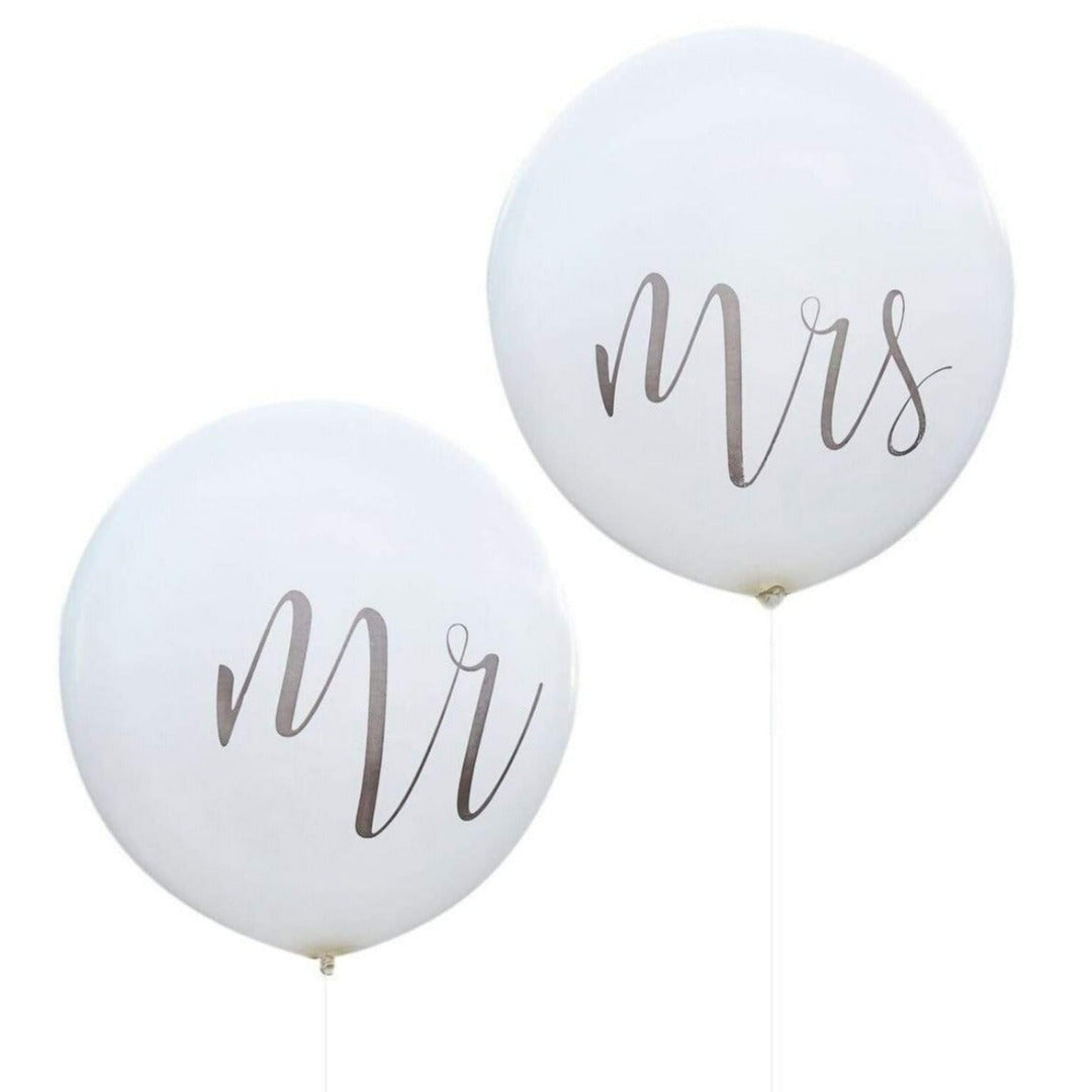 XXL Latexballons Mr &amp; Mrs 